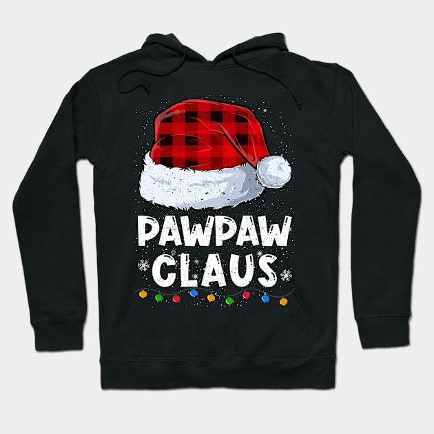 Pawpaw Claus Red Plaid Christmas Santa Family Matching Pajama Hoodie by tabaojohnny